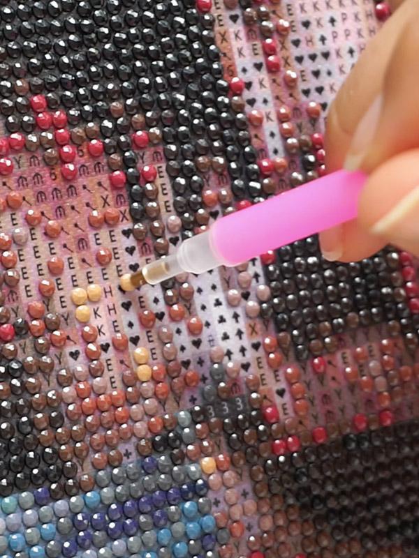 Unique kit, 24-48 colors. Sparkling artistic design. Enjoy stress relief and art with BestPaintByNumbers.