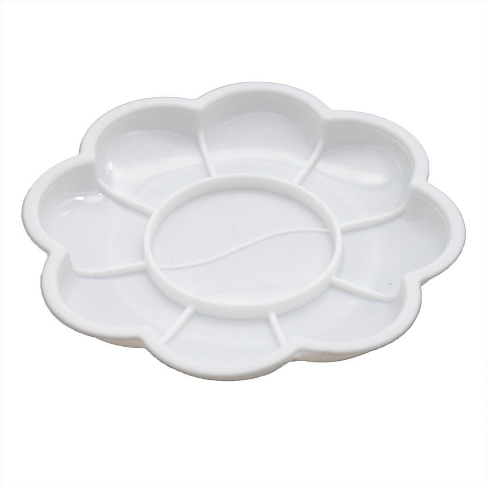 Mini floral paint palette for organizing colors. Perfect for a neat painting session with stress relief benefits.