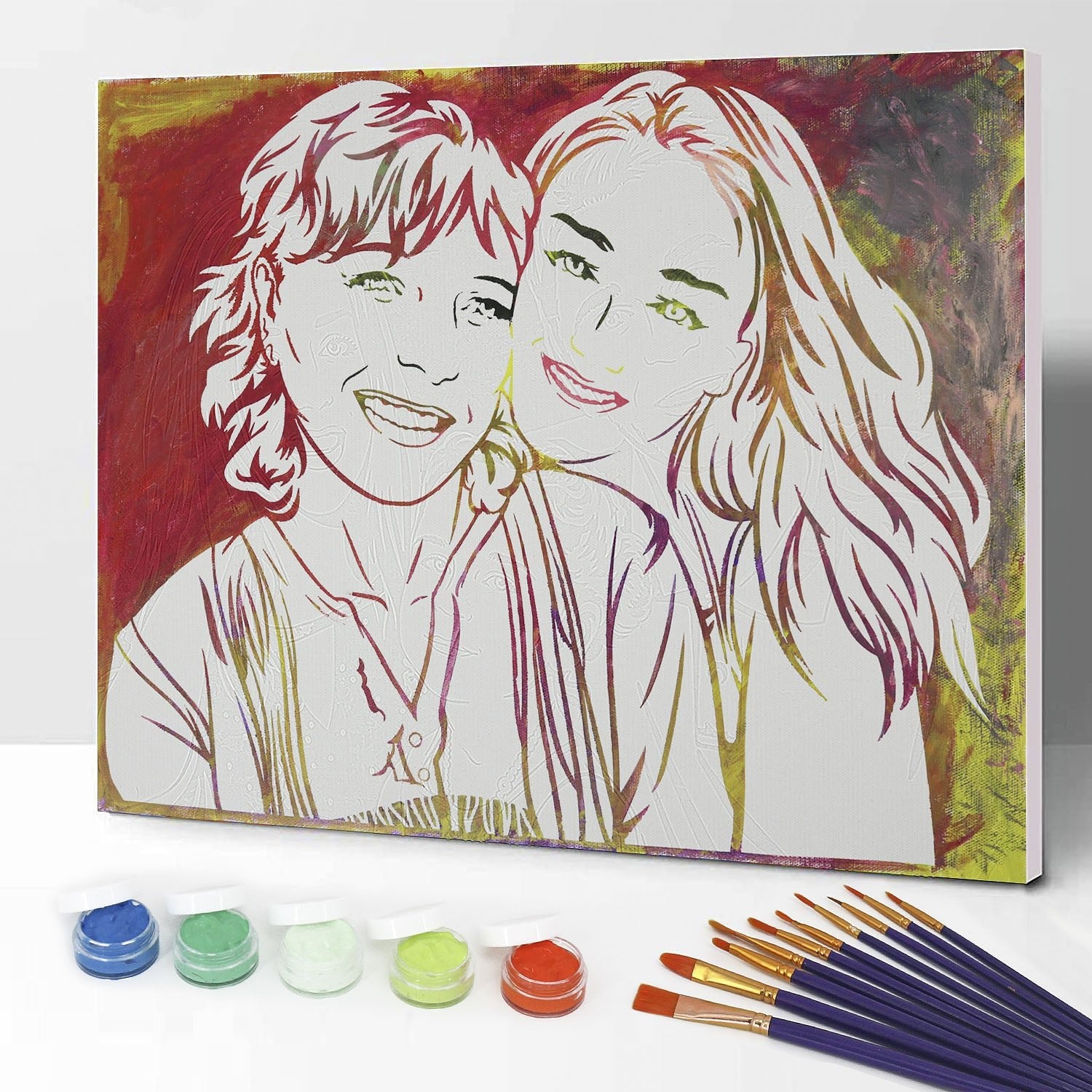 YOUR PHOTO AS PEEL PAINTING - BestPaintByNumbers - Paint by Numbers Custom Kit