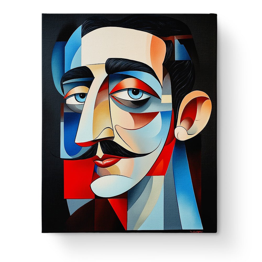 Abstract Portrait in Cubist Style - Cubism - BestPaintByNumbers - Paint by Numbers Custom Kit