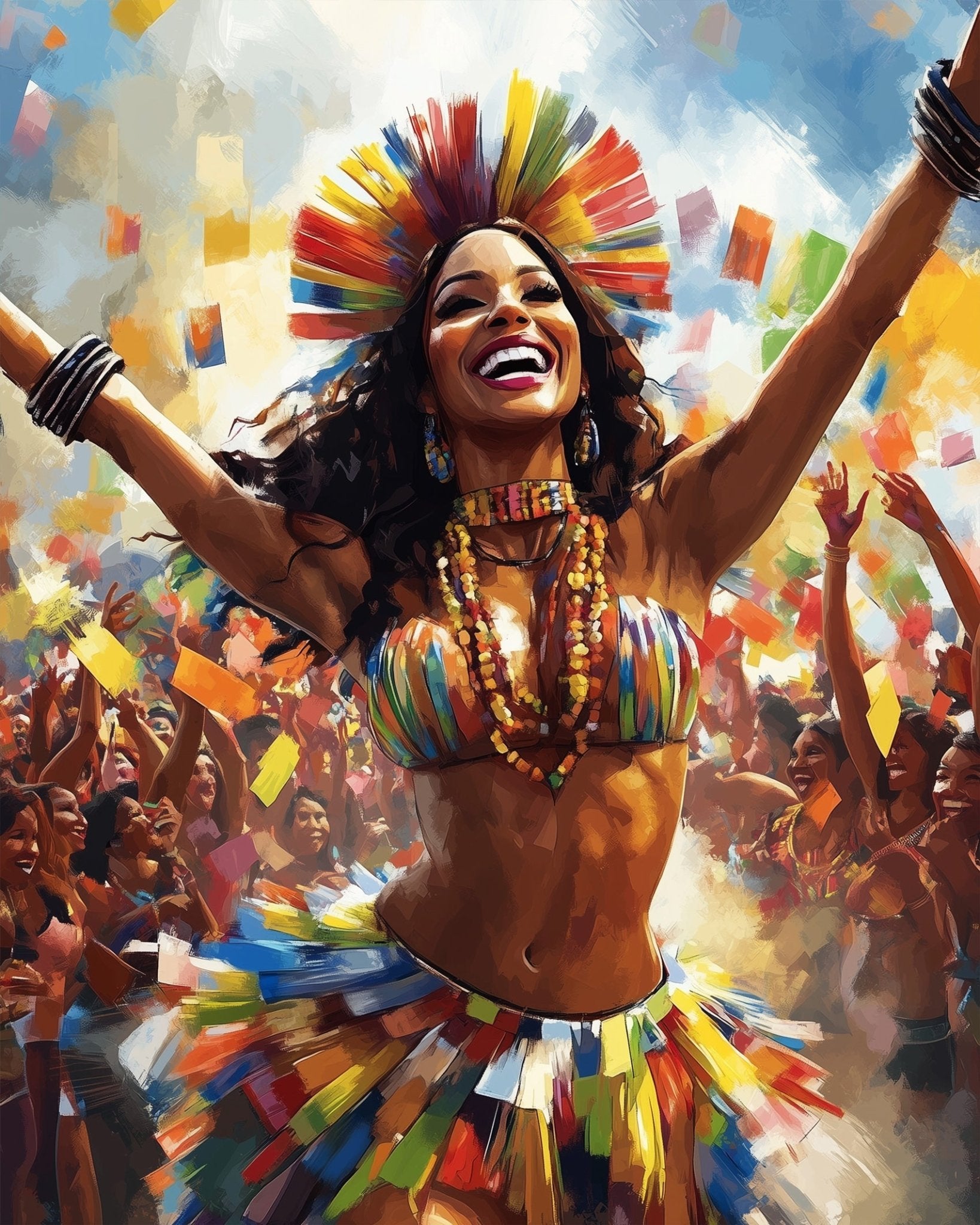 Carnival Celebration - Festival of the world - BestPaintByNumbers - Paint by Numbers Custom Kit