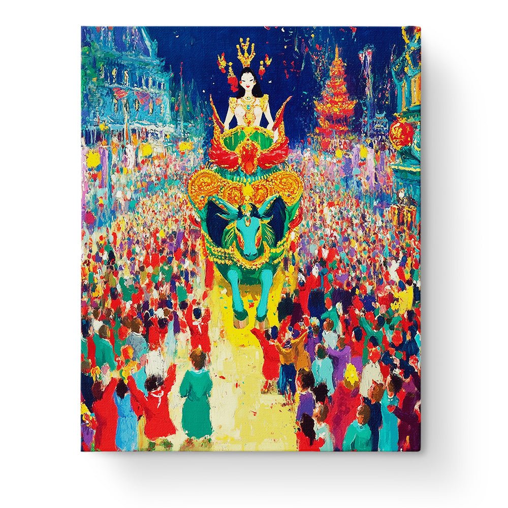 Carnival Night Parade - Festival of the world - BestPaintByNumbers - Paint by Numbers Custom Kit