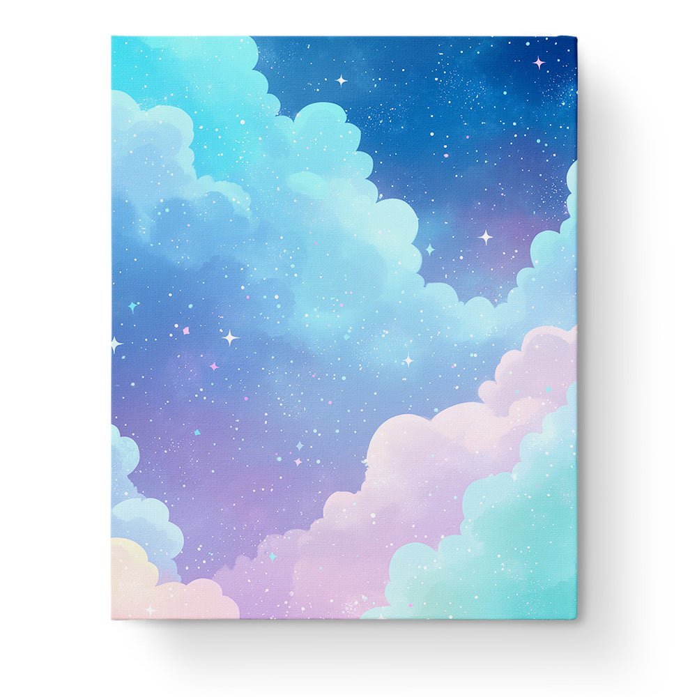 Celestial Cloudscape - Galaxies - BestPaintByNumbers - Paint by Numbers Custom Kit