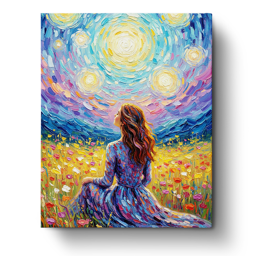 Celestial Meadow - PeacefulMoments - BestPaintByNumbers - Paint by Numbers Custom Kit
