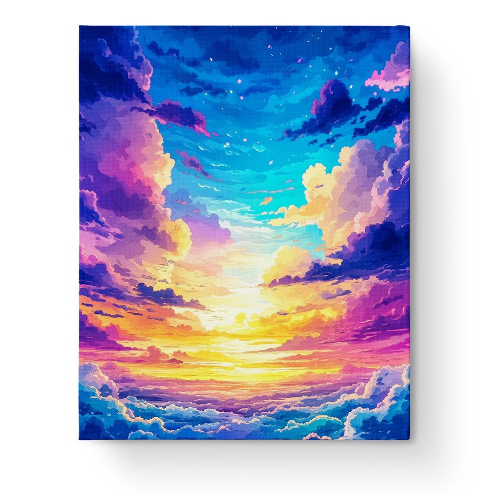 Celestial Sunset - Galaxies - BestPaintByNumbers - Paint by Numbers Custom Kit