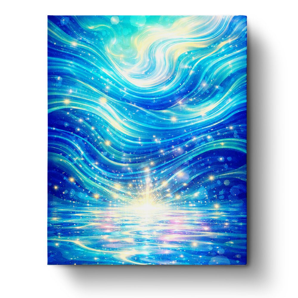 Celestial Waves - Meditation - BestPaintByNumbers - Paint by Numbers Custom Kit