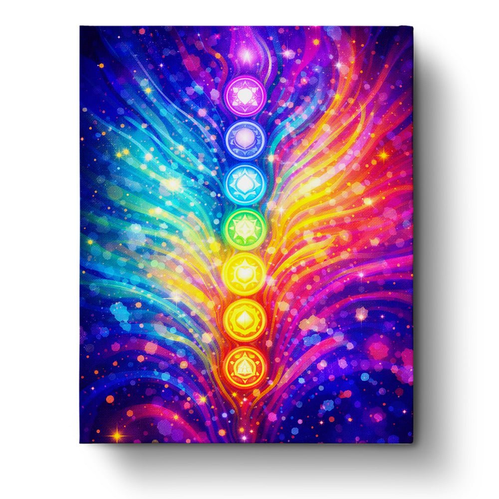 Chakra Harmony - Meditation - BestPaintByNumbers - Paint by Numbers Custom Kit