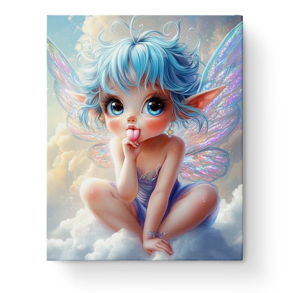 Cheerful Pixie Moment - Fairy Tail - BestPaintByNumbers - Paint by Numbers Custom Kit