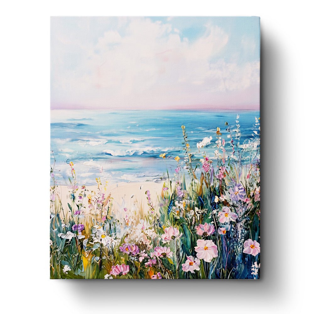 Coastal Bloom Serenity - Landscape - BestPaintByNumbers - Paint by Numbers Custom Kit