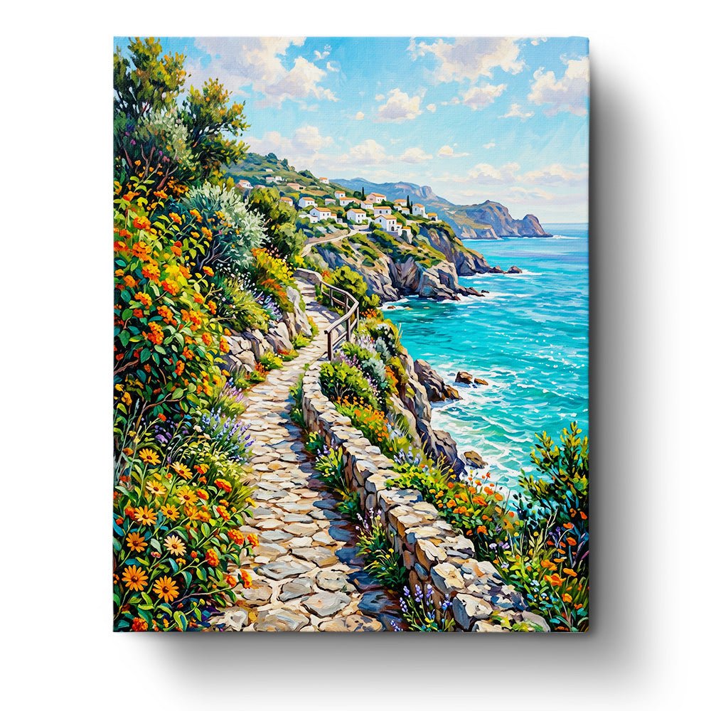 Coastal Pathway Retreat - Places - BestPaintByNumbers - Paint by Numbers Custom Kit