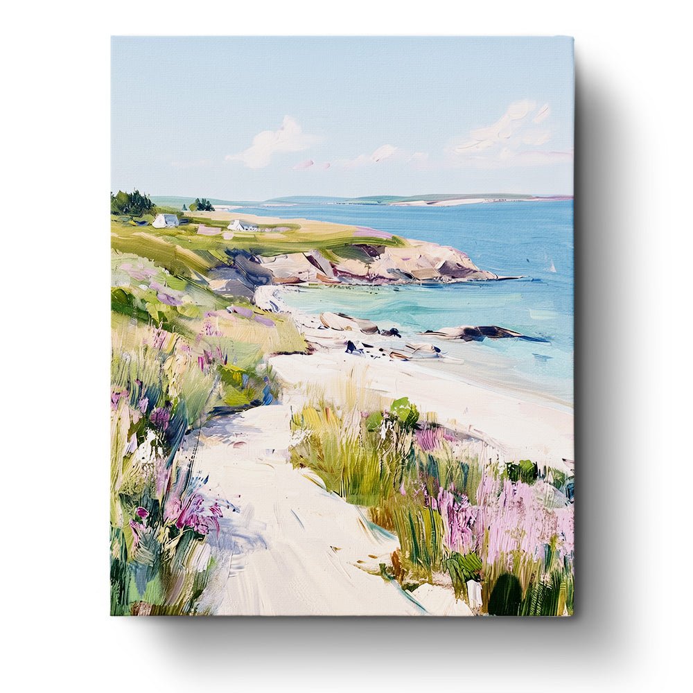 Coastal Serenity Path - Landscape - BestPaintByNumbers - Paint by Numbers Custom Kit