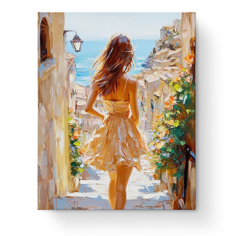 Coastal Stroll - Impressionist - BestPaintByNumbers - Paint by Numbers Custom Kit