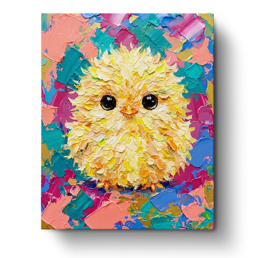Colorful Chick - Animals - BestPaintByNumbers - Paint by Numbers Custom Kit