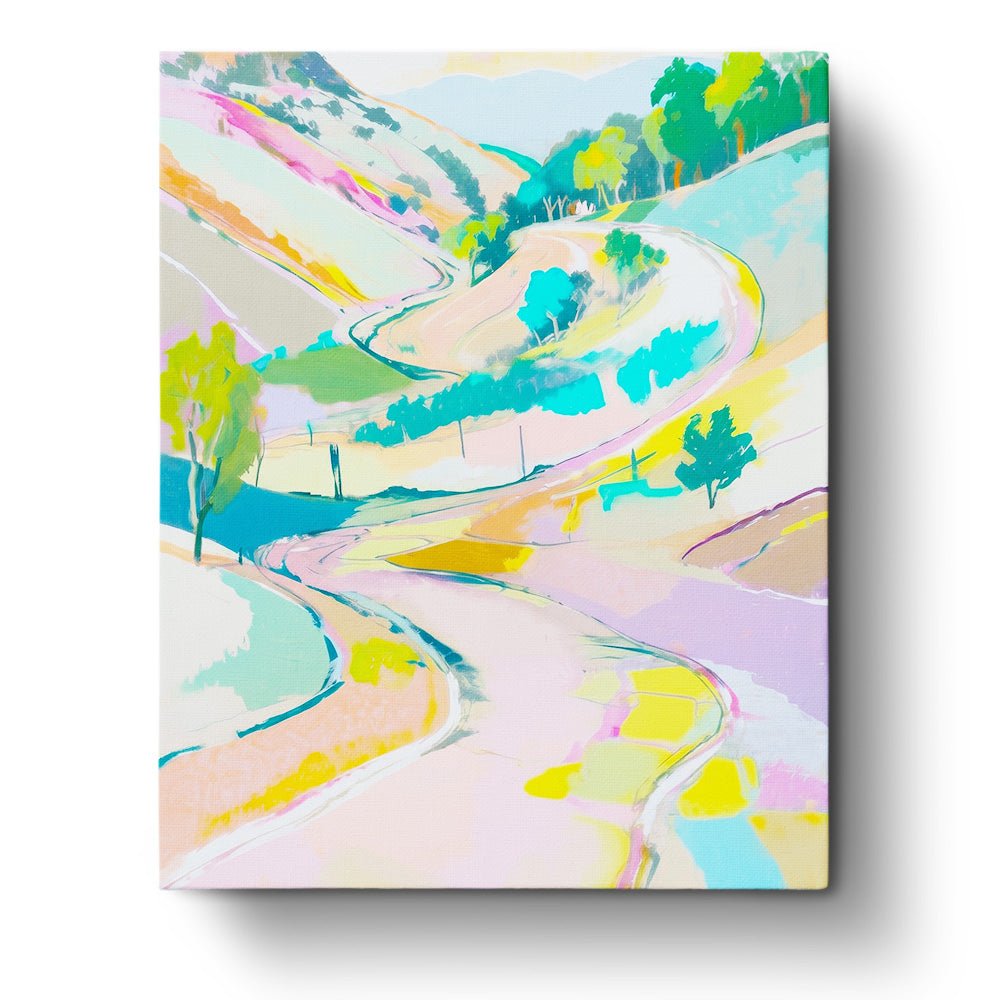 Colorful Countryside Path - Landscape - BestPaintByNumbers - Paint by Numbers Custom Kit
