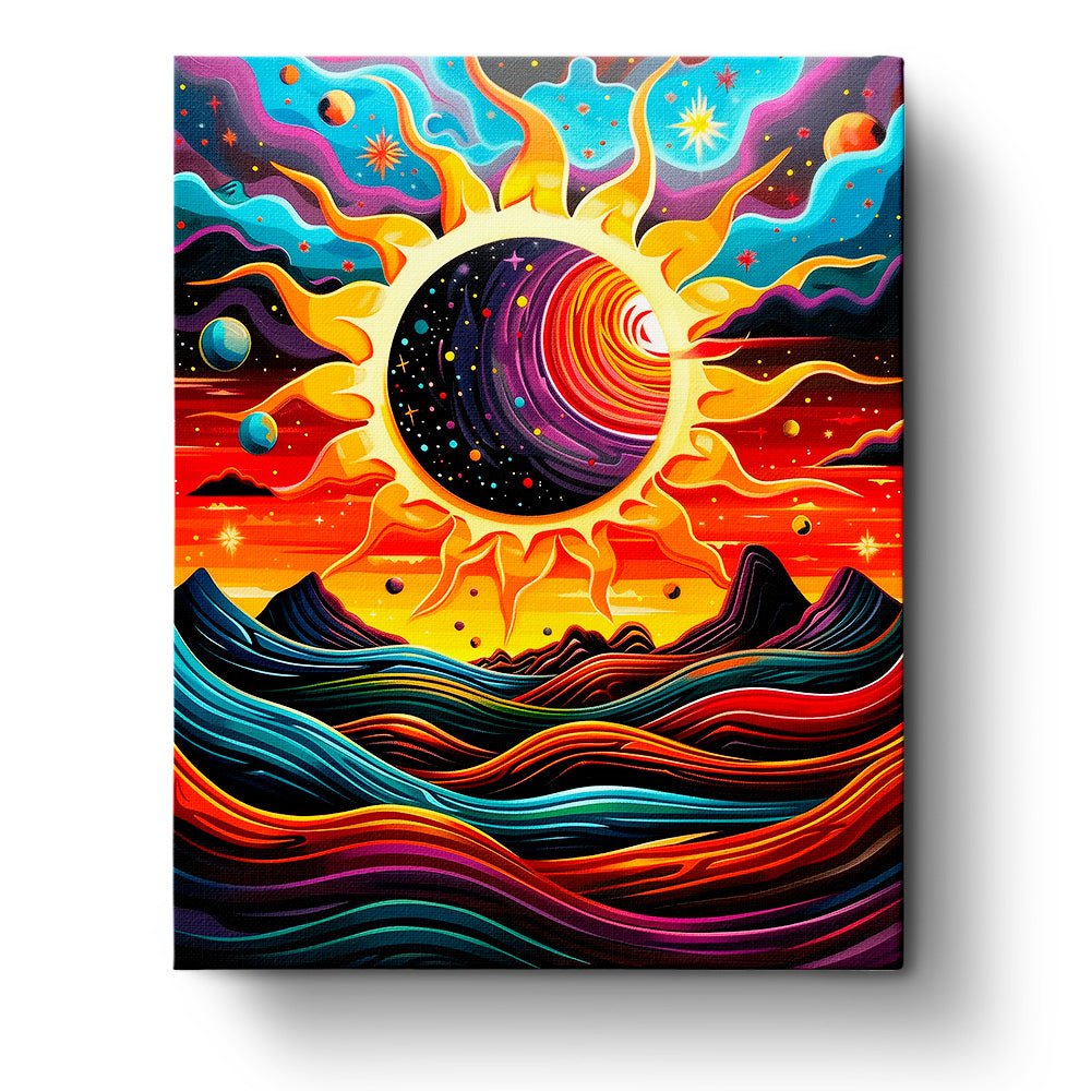 Cosmic Radiance - Meditation - BestPaintByNumbers - Paint by Numbers Custom Kit