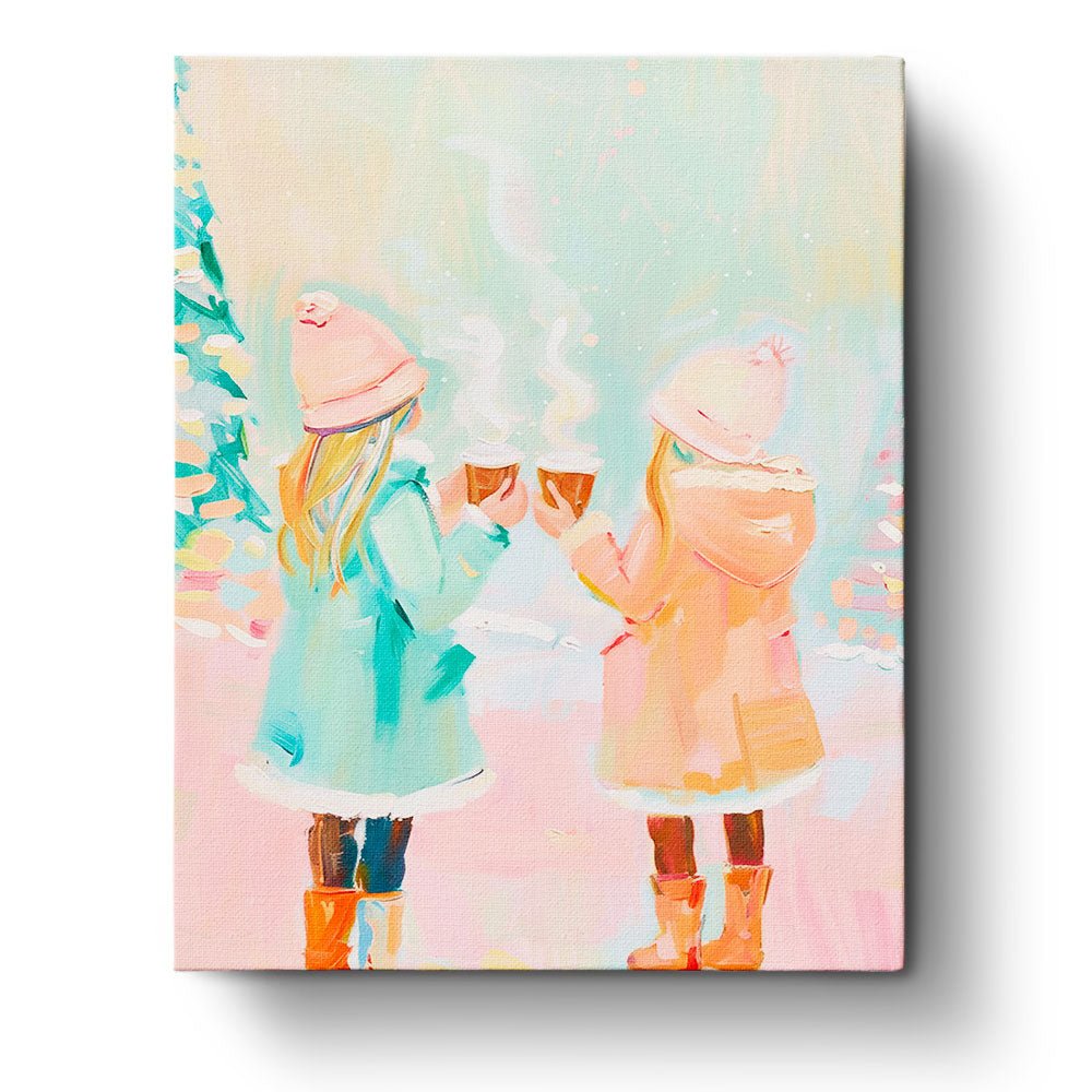 Cozy Winter Walk - Christmas - BestPaintByNumbers - Paint by Numbers Custom Kit