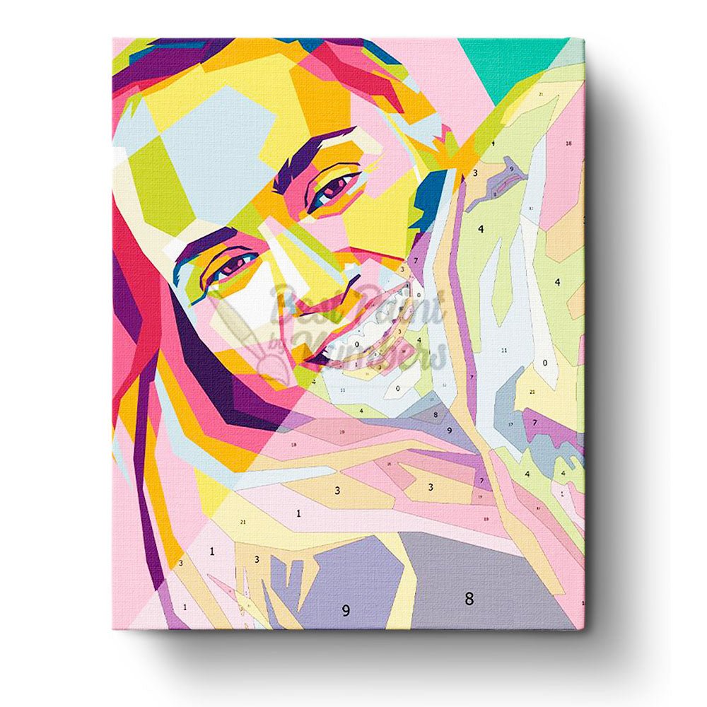 Custom Pop Art Portrait - BestPaintByNumbers - Paint by Numbers Custom Kit