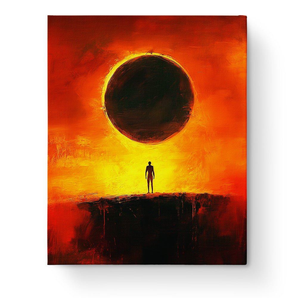 Eclipse Silhouette - painting - BestPaintByNumbers - Paint by Numbers Custom Kit