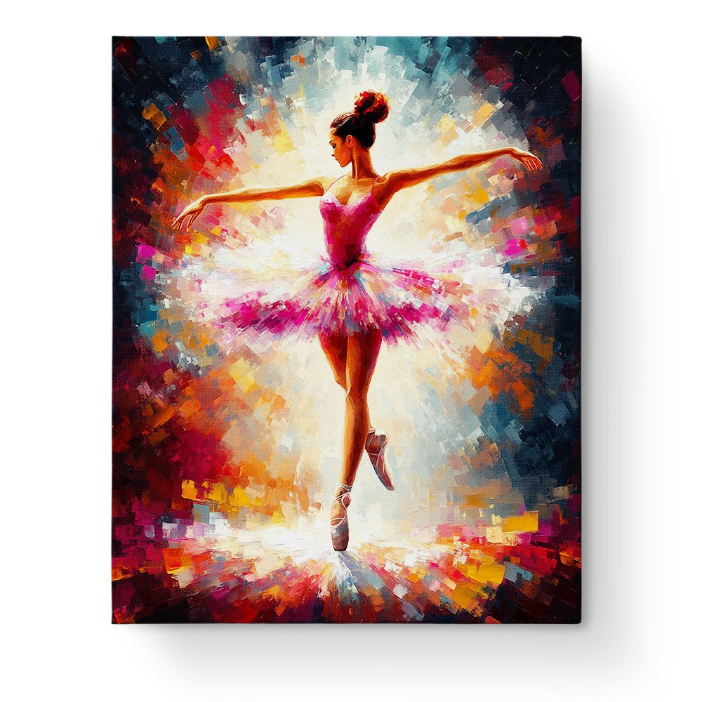 Elegant Ballerina in Motion - Dance - BestPaintByNumbers - Paint by Numbers Custom Kit