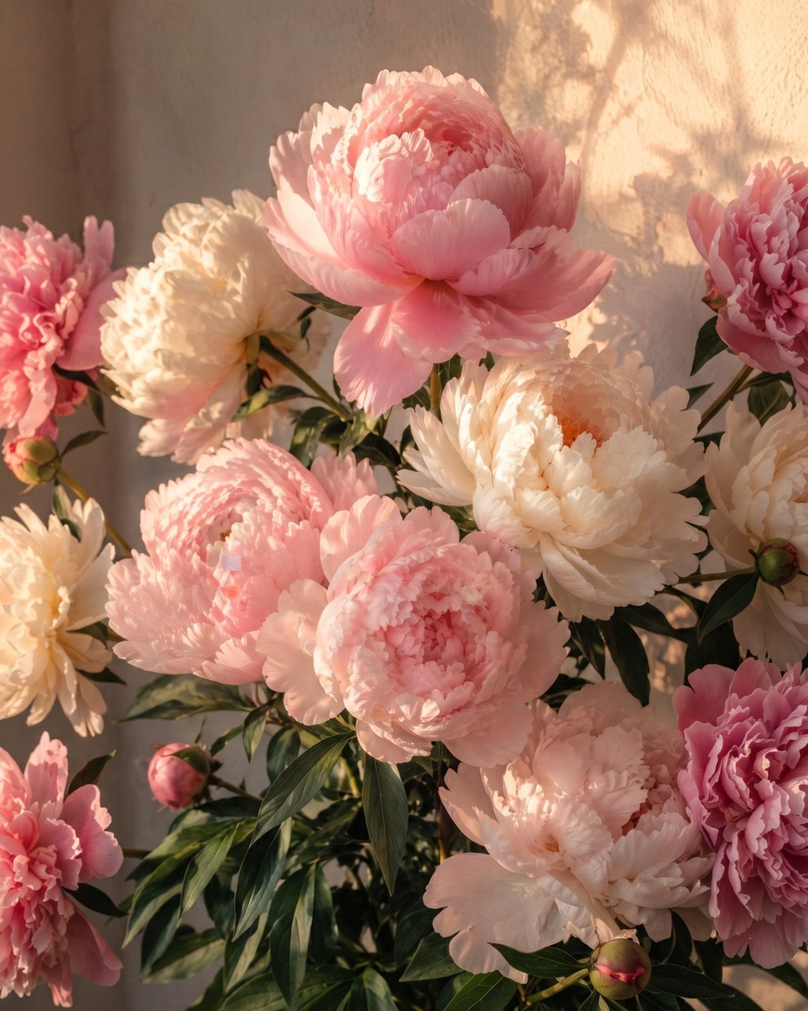Elegant Peony Blooms - Flowers - BestPaintByNumbers - Paint by Numbers Custom Kit