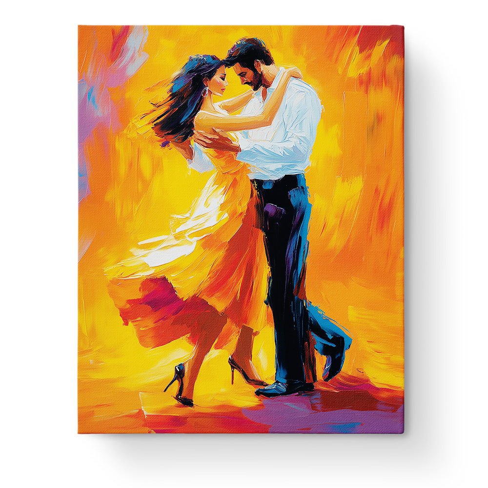 Elegant Tango in Motion - Dance - BestPaintByNumbers - Paint by Numbers Custom Kit