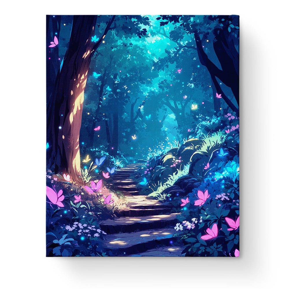 Enchanted Butterfly Path - Fairy Tail - BestPaintByNumbers - Paint by Numbers Custom Kit