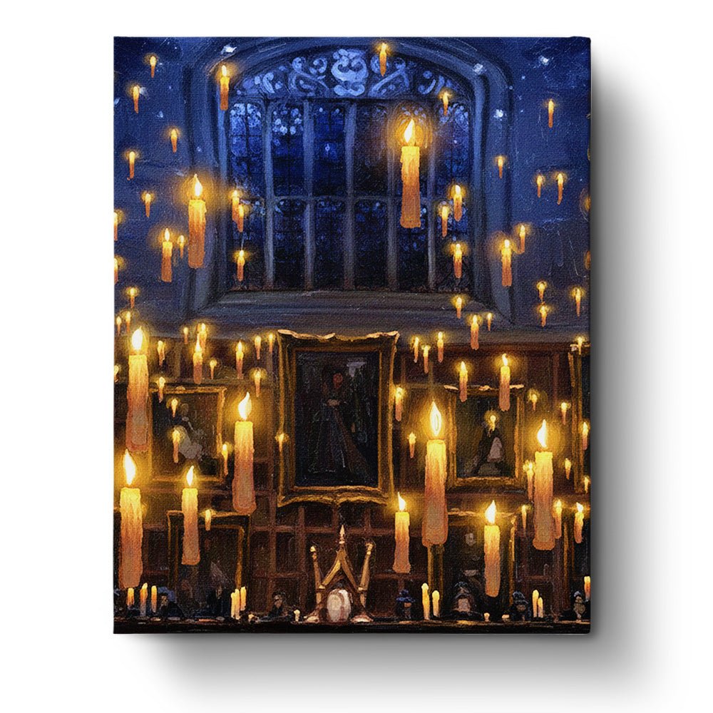 Enchanted Candlelight Scene - Movies - BestPaintByNumbers - Paint by Numbers Custom Kit