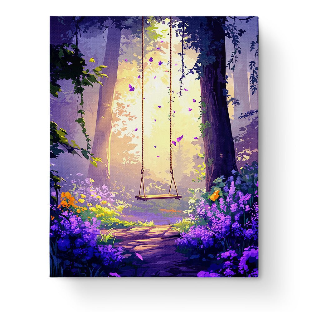 Enchanted Forest Swing - Fairy Tail - BestPaintByNumbers - Paint by Numbers Custom Kit