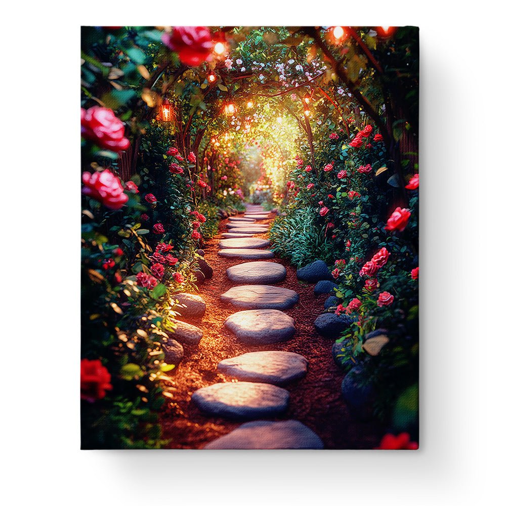 Enchanted Garden Pathway - Fairy Tail - BestPaintByNumbers - Paint by Numbers Custom Kit