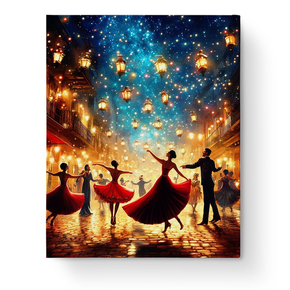 Enchanted Night Dance - Festival of the world - BestPaintByNumbers - Paint by Numbers Custom Kit