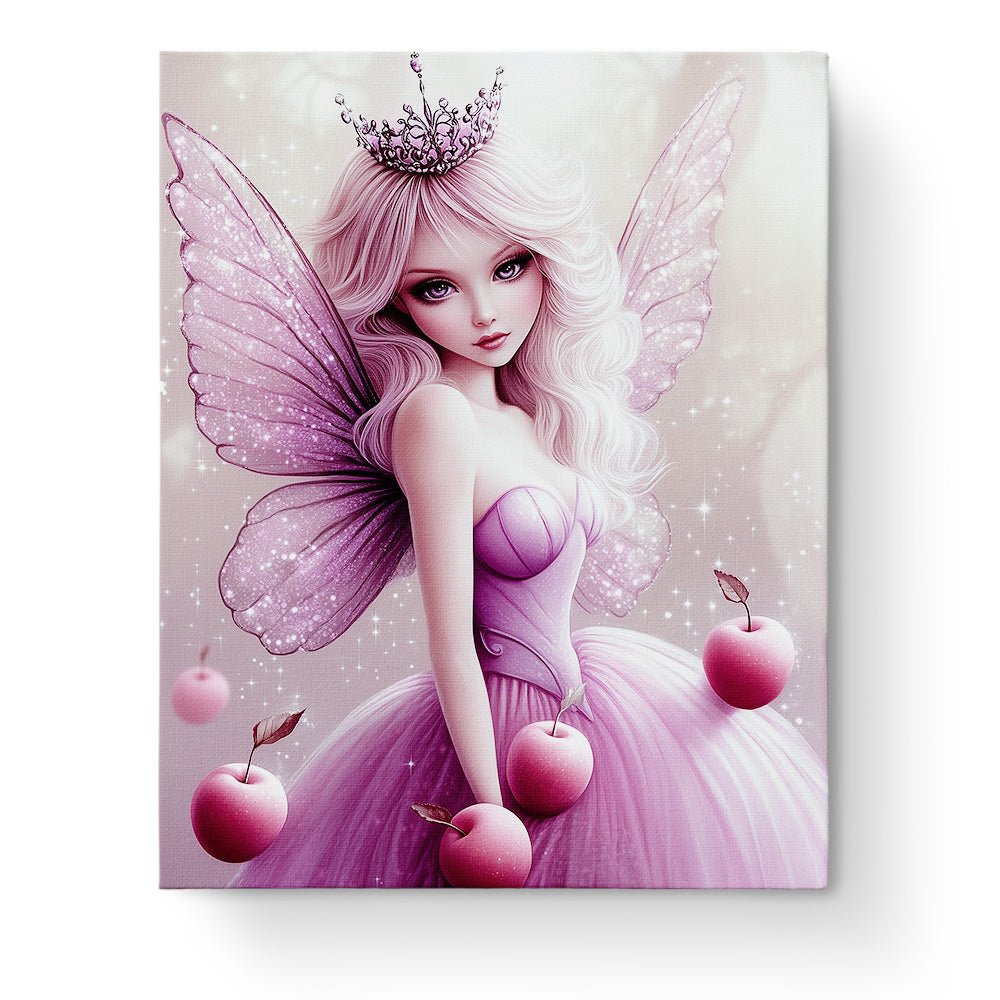 Enchanted Pink Fairy - Fairy Tail - BestPaintByNumbers - Paint by Numbers Custom Kit