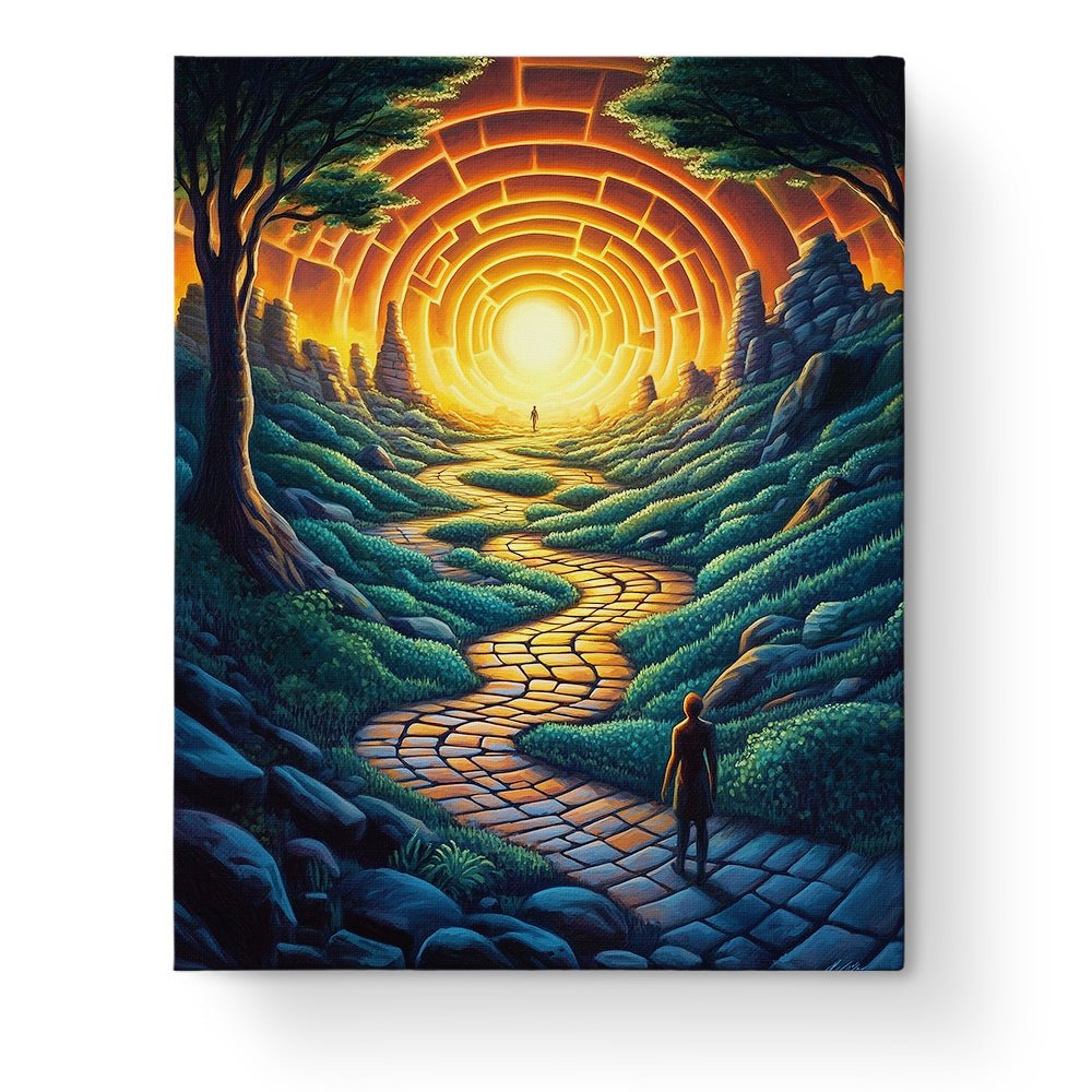 Enlightened Pathway - Meditation - BestPaintByNumbers - Paint by Numbers Custom Kit