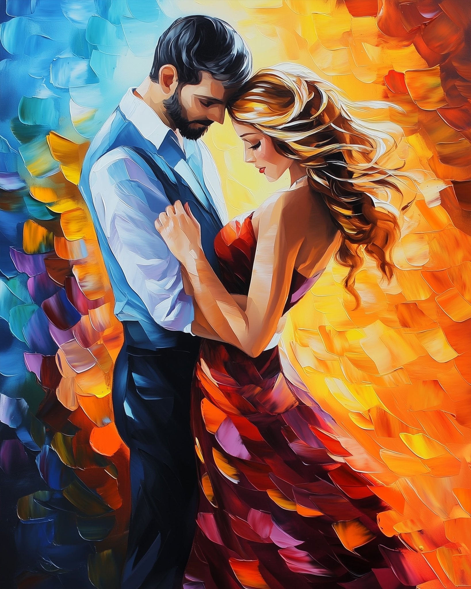 Eternal Embrace - Romance - BestPaintByNumbers - Paint by Numbers Custom Kit