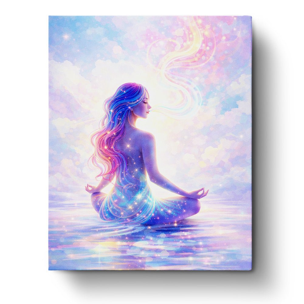 Ethereal Serenity - Meditation - BestPaintByNumbers - Paint by Numbers Custom Kit
