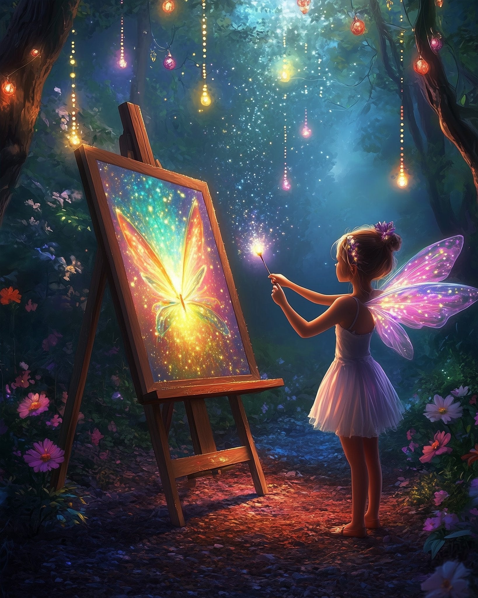 Fairy Painting Magic - Fairy Tail - BestPaintByNumbers - Paint by Numbers Custom Kit