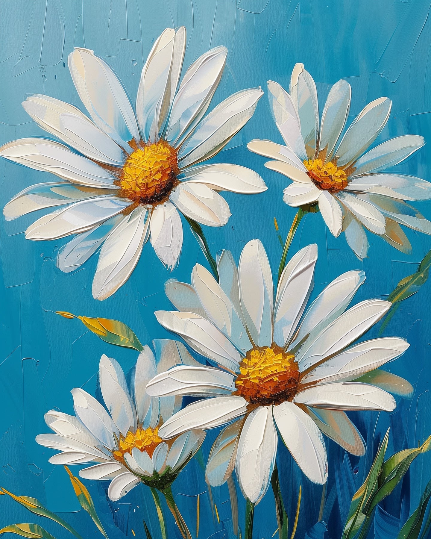 Field of Daisies - BestPaintByNumbers - Paint by Numbers Fixed Kit