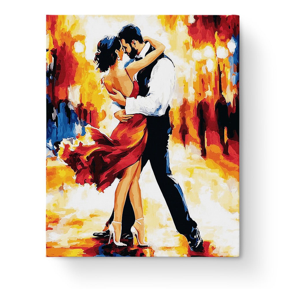 Fiery Tango Passion - Dance - BestPaintByNumbers - Paint by Numbers Custom Kit