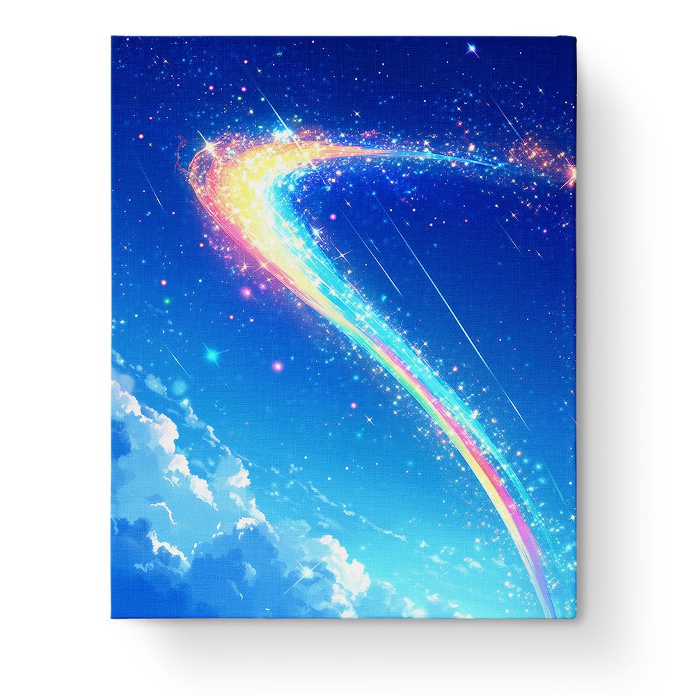 Galactic Rainbow - Meditation - BestPaintByNumbers - Paint by Numbers Custom Kit