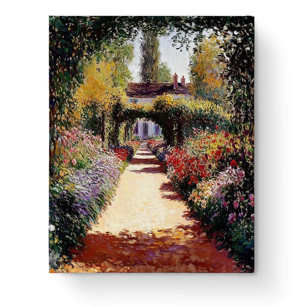 Garden Pathway Escape - painting - BestPaintByNumbers - Paint by Numbers Custom Kit