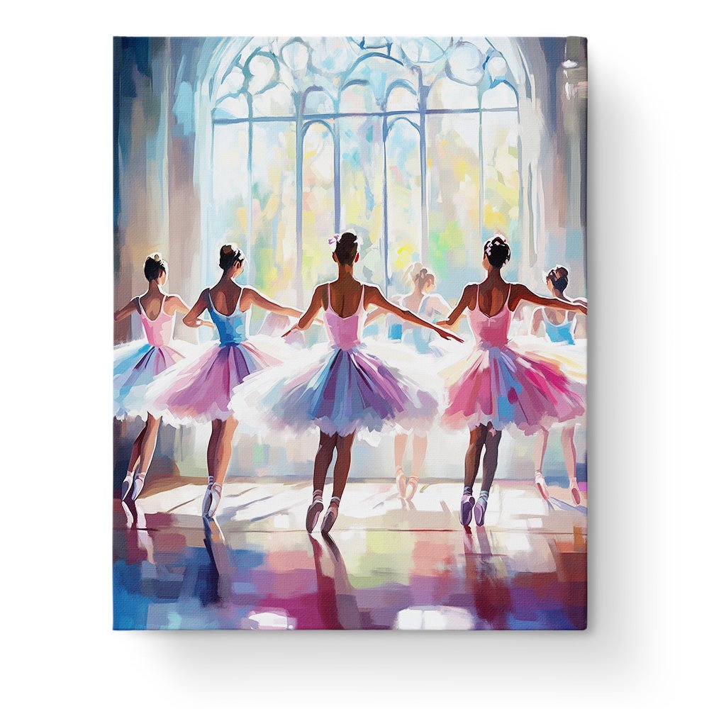 Graceful Ballet Dancers - painting - BestPaintByNumbers - Paint by Numbers Custom Kit