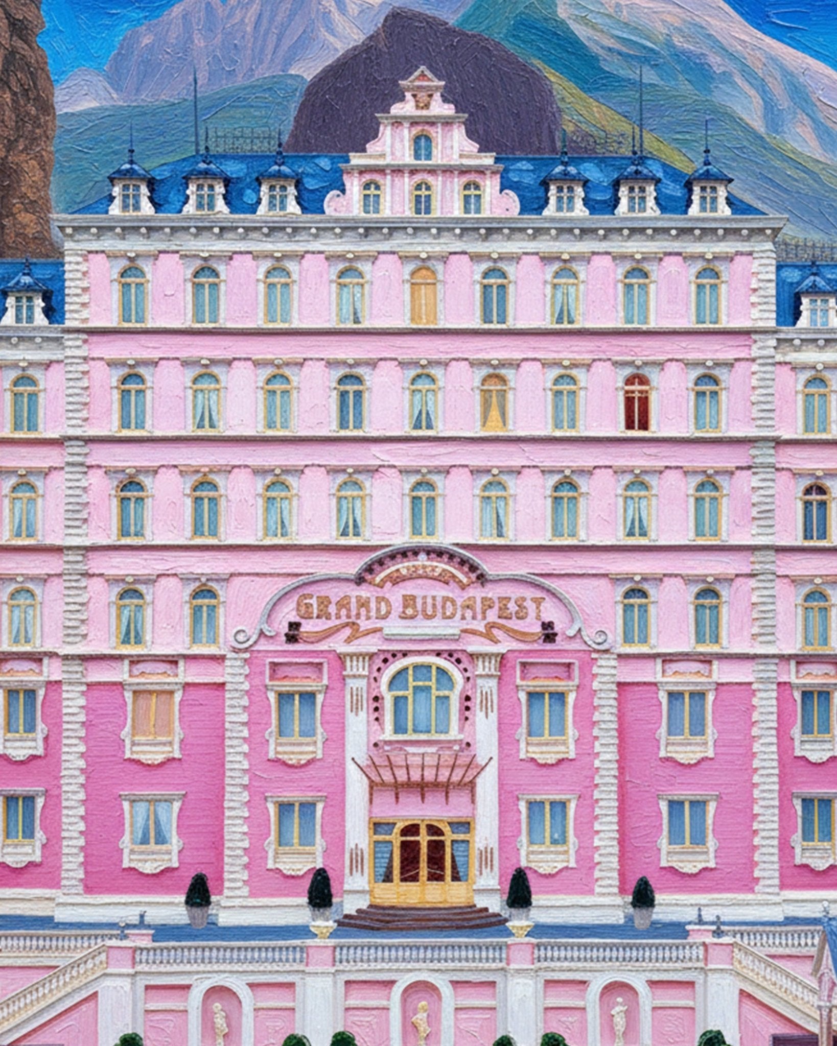 Grand Hotel Painting Kit - Movies - BestPaintByNumbers - Paint by Numbers Custom Kit