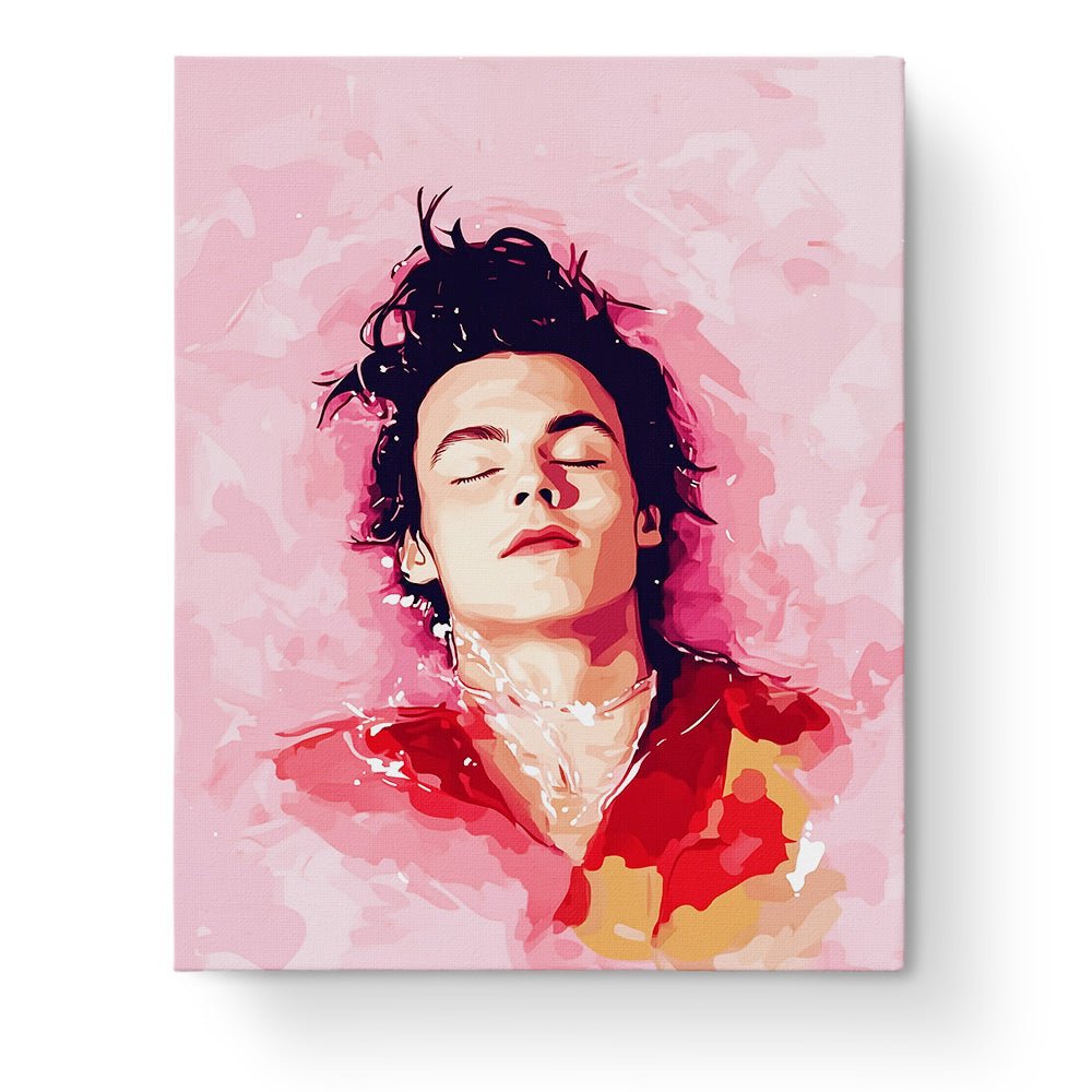 Harry Styles - Dreamy Pink Palette - Painting - BestPaintByNumbers - Paint by Numbers Custom Kit