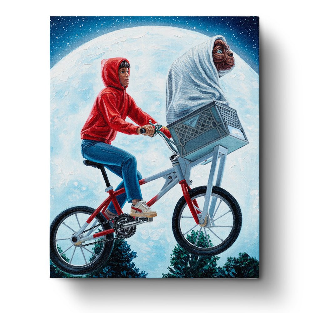 Iconic Bike Ride - Movies - BestPaintByNumbers - Paint by Numbers Custom Kit