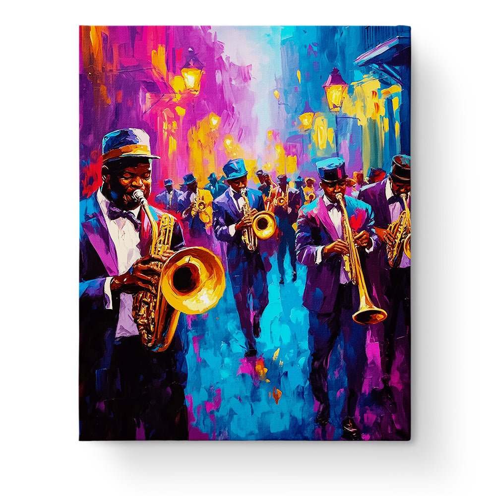 Jazz Street Parade - Festival of the world - BestPaintByNumbers - Paint by Numbers Custom Kit