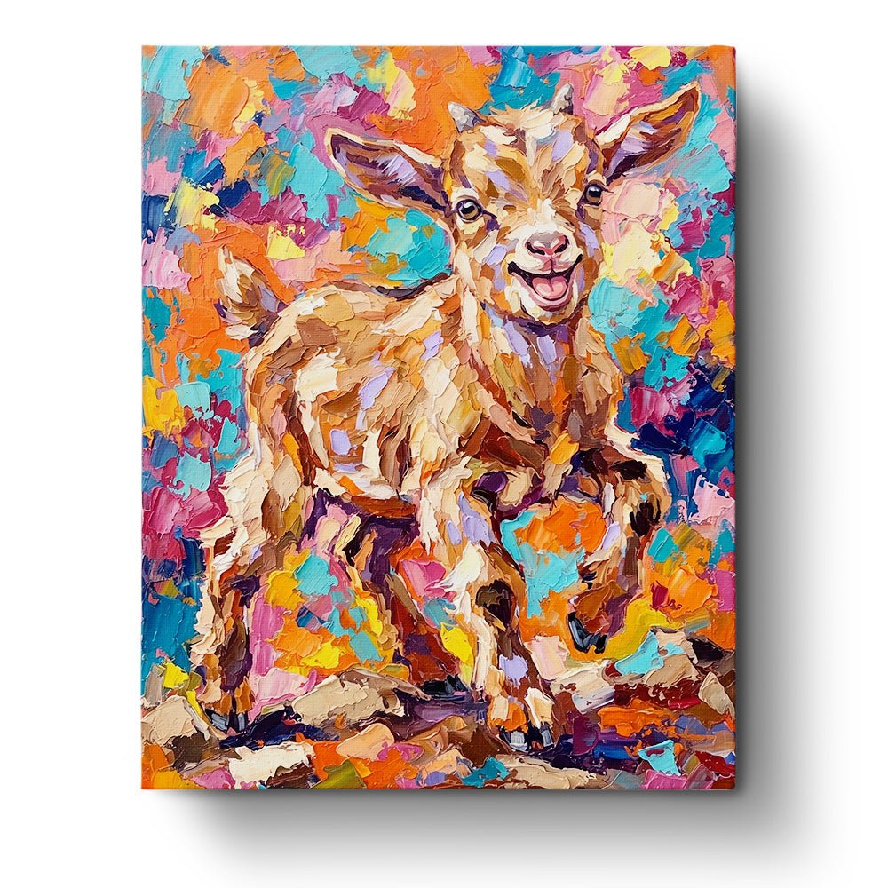 Joyful Goat - Animals - BestPaintByNumbers - Paint by Numbers Custom Kit