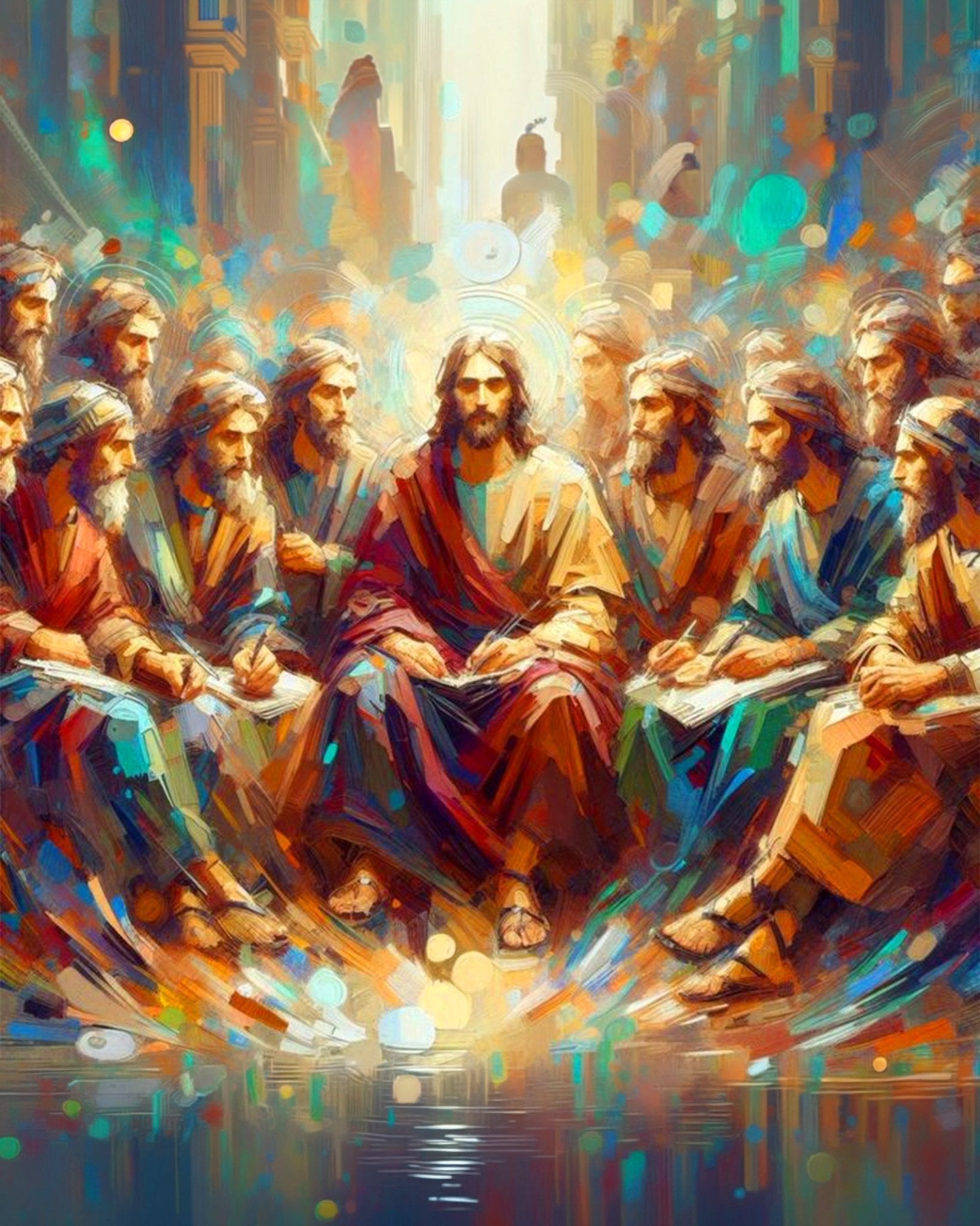 Last Supper Reflection - Religion - BestPaintByNumbers - Paint by Numbers Custom Kit