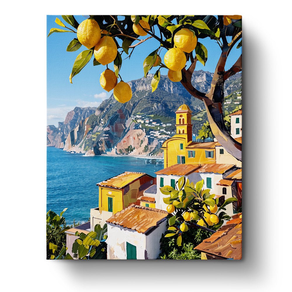 Lemon Grove Cliffside Retreat - Places - BestPaintByNumbers - Paint by Numbers Custom Kit