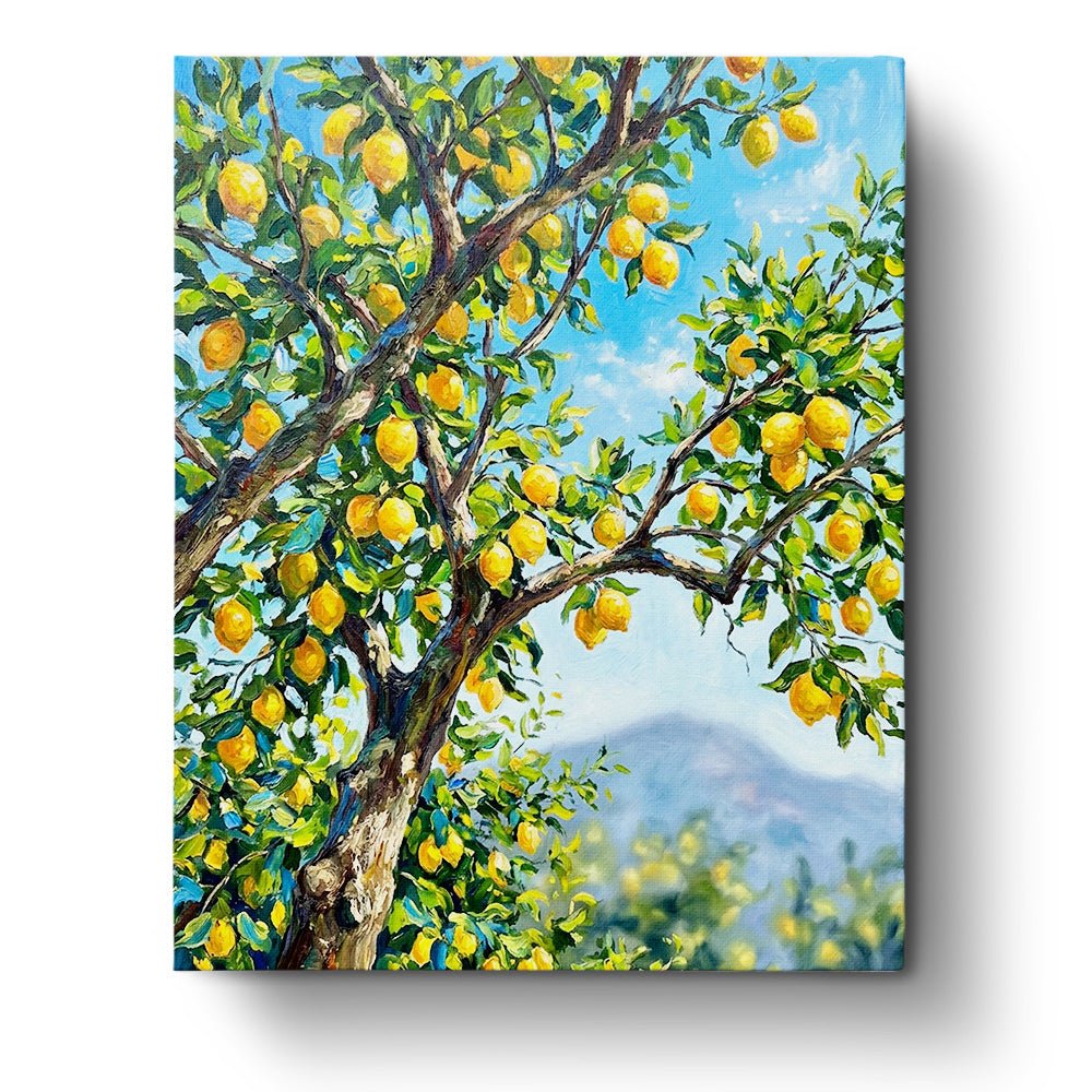 Lemon Orchard View - Places - BestPaintByNumbers - Paint by Numbers Custom Kit