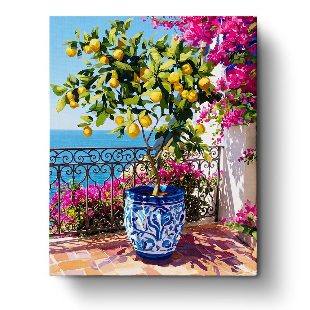 Lemon Terrace Vista - Places - BestPaintByNumbers - Paint by Numbers Custom Kit