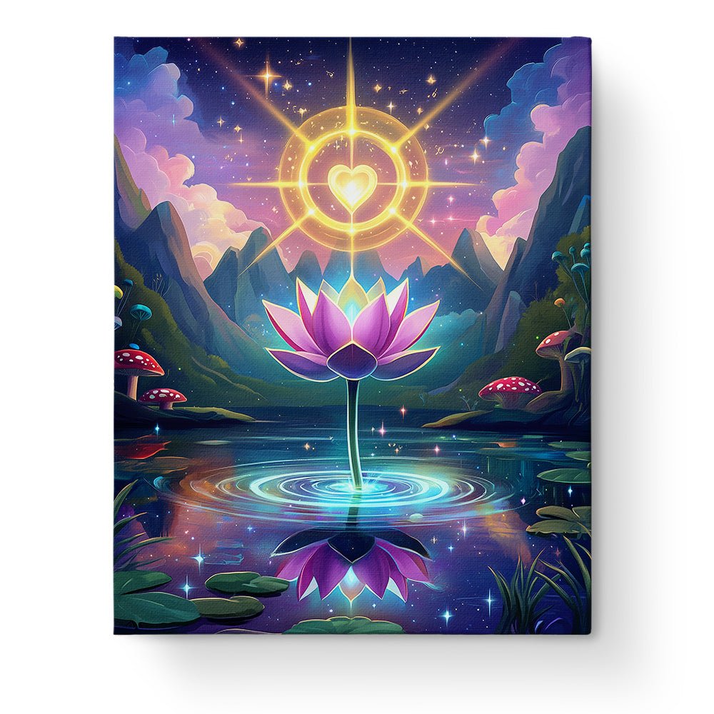 Lotus Serenity - Meditation - BestPaintByNumbers - Paint by Numbers Custom Kit